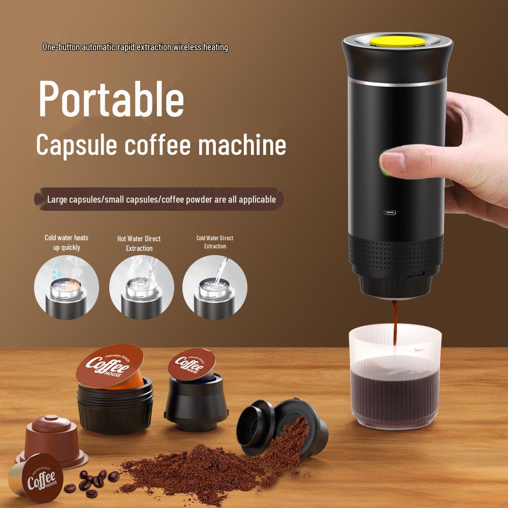 Wireless Portable Electric Capsule Coffee Maker for Americano & Espresso