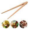 Wooden Tongs Kitchen Cooking Tweezer Meat Food Tongs Clip Bread Salad Clamp BBQ Kitchen Tweezers Wood Kitchen Accessories