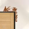 Metal Sleigh Decorative Wall Stickers - Transform your Christmas with these stickers. Ideal for festive decor and metal wall art