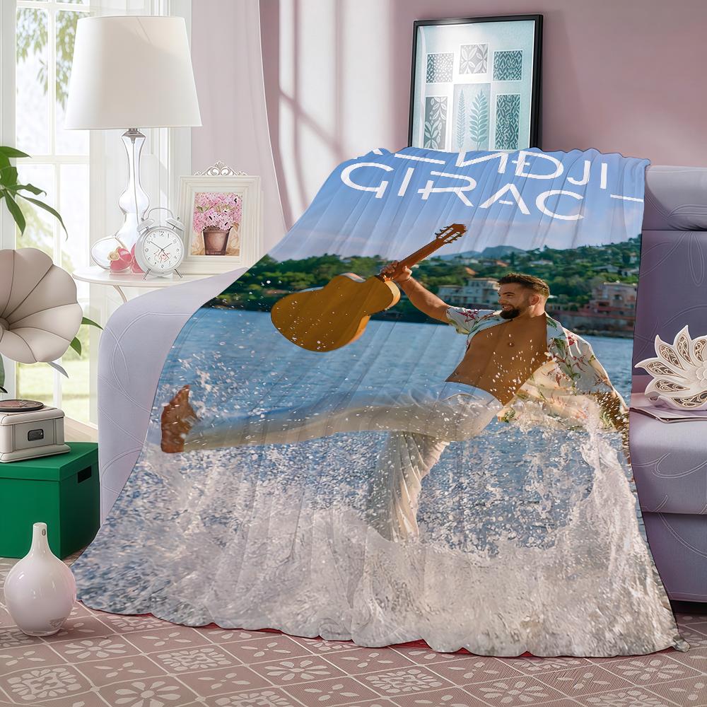 French Singer K-kendji Girac Blanket Warm And Soft Suitable For Bedroom Living Room Sofa Bed Office Travel Camping