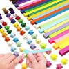 540pcs Folding Strips Double Sided Color Star Origami Paper DIY Handicraft Art Decoration Supplies Lucky Blessing Gift XJM