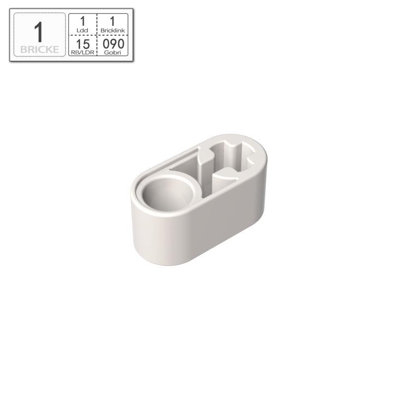 BRICKE 1x2 Brick with Axle Hole Arm, Compatible with LEGO 60483, 40147, and 74695 Building Blocks.
