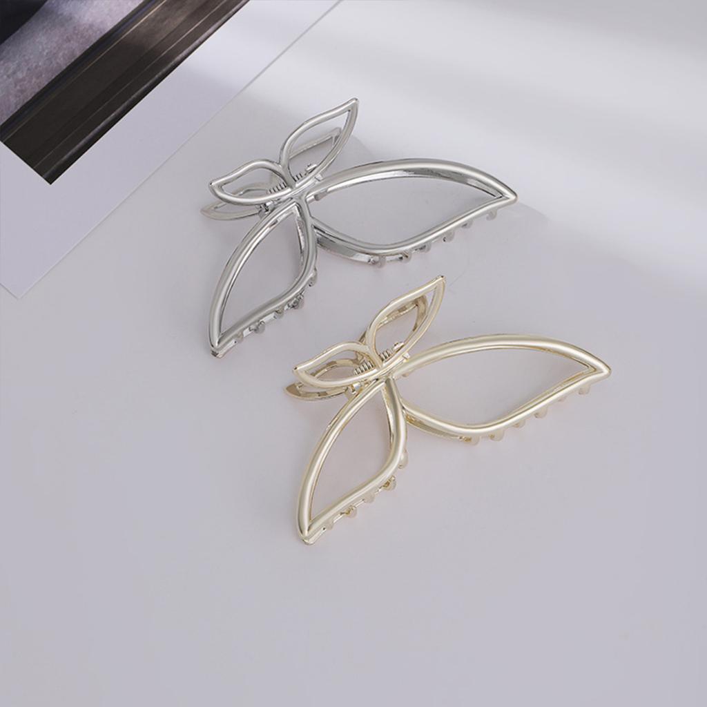 High-quality hollow butterfly metal clip, women's back of the head, coil hair, grab clip, large hair, multi-shark clip