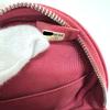 CHANEL CC Mark Round Chain Shoulder Bag Lambskin Leather pink