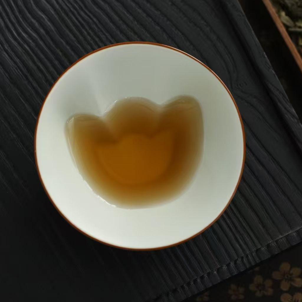 Ru Kiln Fu Lu Master Tea Tasting Cup: Ceramic Gongfu Gourd-Hat Design