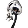 1PC Vintage Universal Chrome Motorcycle Rear Light LED Lamp Steel Red Lens Round Motorbike ATV Tail Brake Indicator