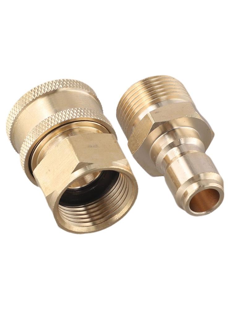 For High Pressure Washer 3/8 M22 Female and Male Quick Connect Adapter