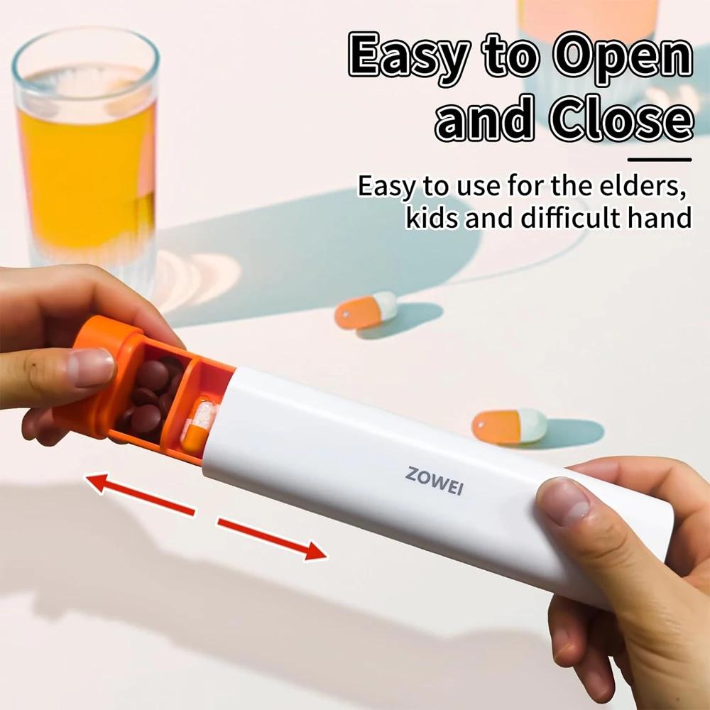 7 Day Pill Organizer Box Weekly Travel Medicine Case Portable Daily Pill Dispenser For Vitamins And Pills Storage