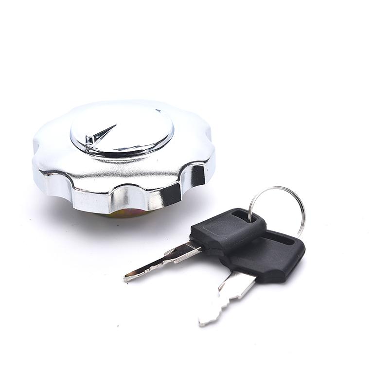 1PCS Diameter 60mm Motorcycle Fuel Gas Tank Cap Cover Lock + 2Pcs Keys For CG125 Spare Parts