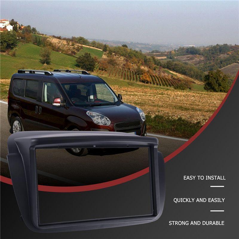 ABTU-Car Radio Fascia For Fiat Doblo Opel Combo Tour DVD Stereo Frame Plate Adapter Mounting Dash tallation Bezel Trim Kit