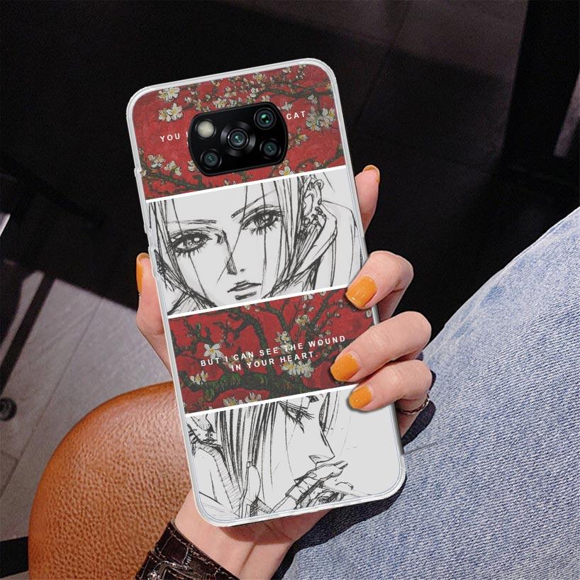 Anime Oosaki Nana Phnoe Case for Xiaomi Poco X5 X6 X7 Pro X4 Gt F7 Ultra M8 M7 Redmi 15C 15 13C 13 12C 12 Unique Cover Coque Poc
