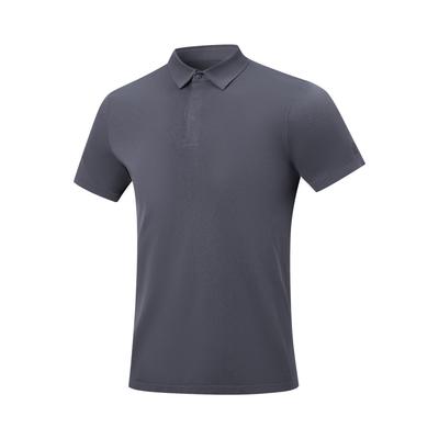 Li Ning Comfortable Simple Solid Color Versatile Short Sleeve Polo Shirt Men Tops APLW547-6