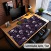 Skull Gothic Theme Custom Mouse Pad Personalized With Name Text Customized Desk Mat For Office Home Decor