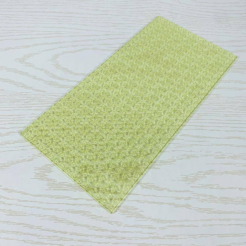 16x32 Double-sided Base Plate Base Plate Transparent ideal for Figures Construction Bricks Playthings ideal for Kids City Plates Plastic Material