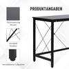 L-Shaped Corner Desk, Computer Desk for Home Office, Space-Saving Study Workstation, Easy To Assemble, 150 X 150 X 76cm, Black