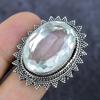 Natürlicher Weißtopas Edelstein 925 Sterlingsilber Schmuck Ring Größe 10 h1s53