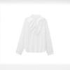 2024 Winter Women's French Style Layered Ruffle Collar Commuter Shirt