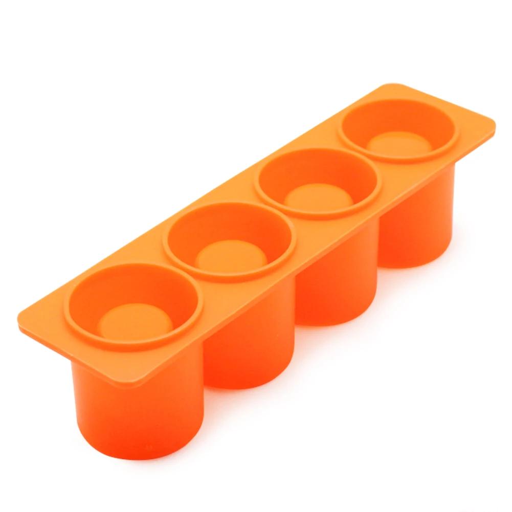 DIY Succulent Plants Pot Concrete Mold 4 Holes Handmade Crafts Pen Holder Clay Silicone Mould Cement Planter Molding Tool