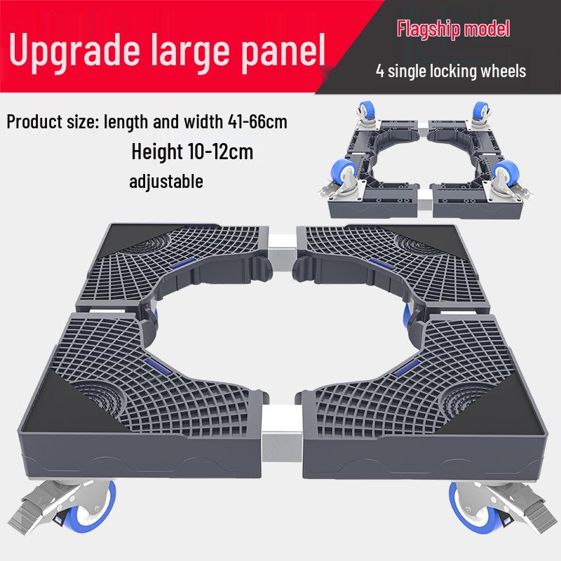 Suport de bază reglabil pentru mașină de spălat cu depozitare