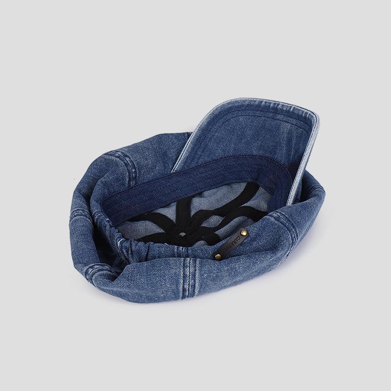 Dámská čepice Baret Denim Newsboy Flat Oversized Baggy