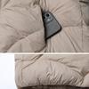 Women's 90 White Duck Down Collar Simple Fashion Thin Short Section Autumn and Winter Down Waistcoat