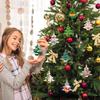 4pcs DIY Wood Christmas Ornament Unfinsihed Wooden Christmas Tree Hanging Decorations for DIY Craft Xms Home Party Decor