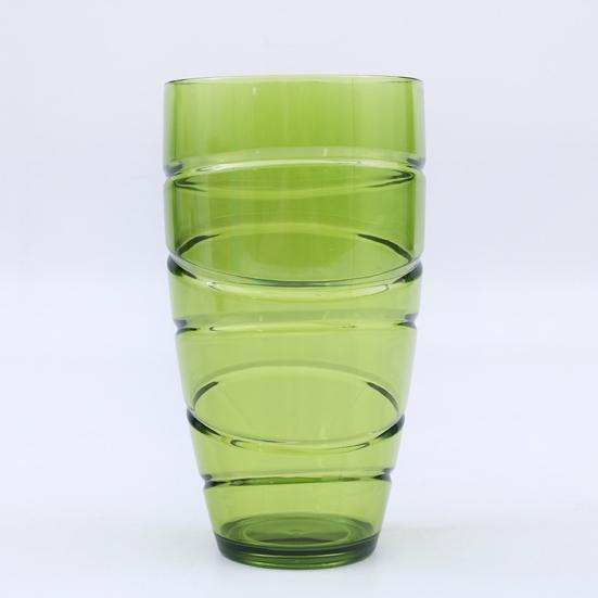 4Pcs Plastic Tumblers Set Reusable Tumbler Glasses with Swirl Design Stackable Water Cups for Garden Picnics Camping BBQs Parties