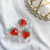 Mobile Phone Airbag Holder Summer Ice Cube Fruit Strawberry Peach Girl Feeling Paste Retractable Desktop Support