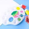 White Painting Supplies Color Mixing Paint Pigment Tray Round Palette For Watercolor Gouache Acrylic Painting Art Supplies