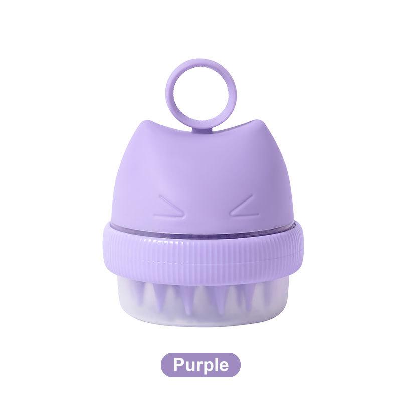 Silicone Shampoo Head Scalp Massage Brush Silicone Body Brush Hair Washing Comb Bath Spa Shower Brush Add Liquid Bathing Brush