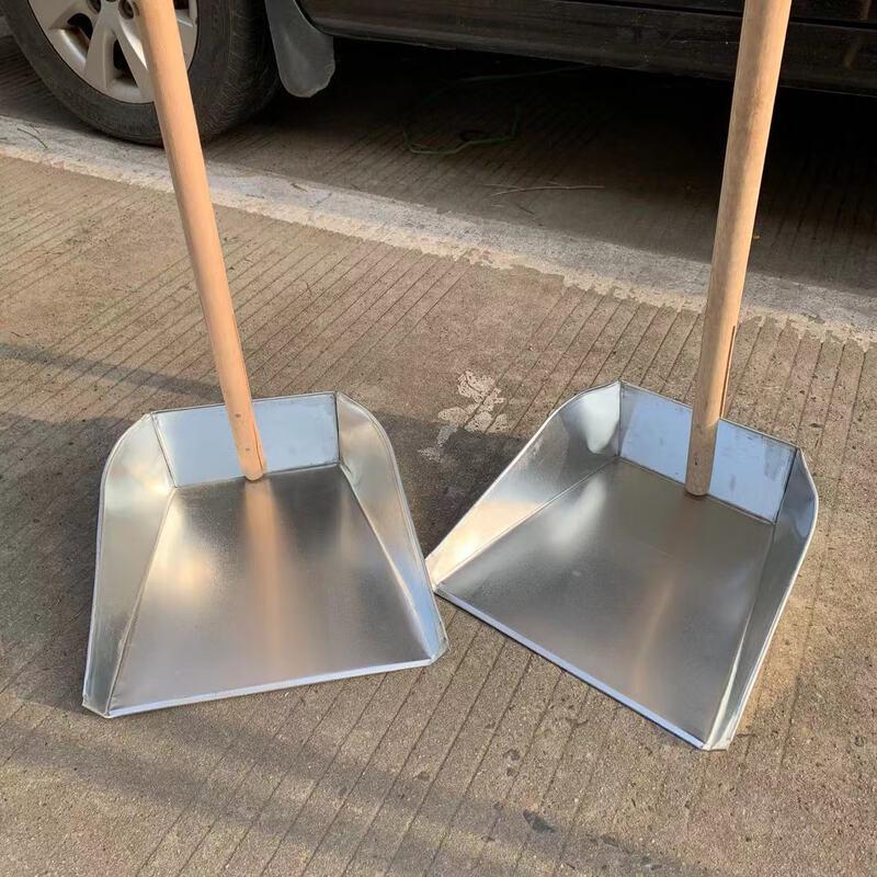Jimei Wooden Handle Iron Dustpan