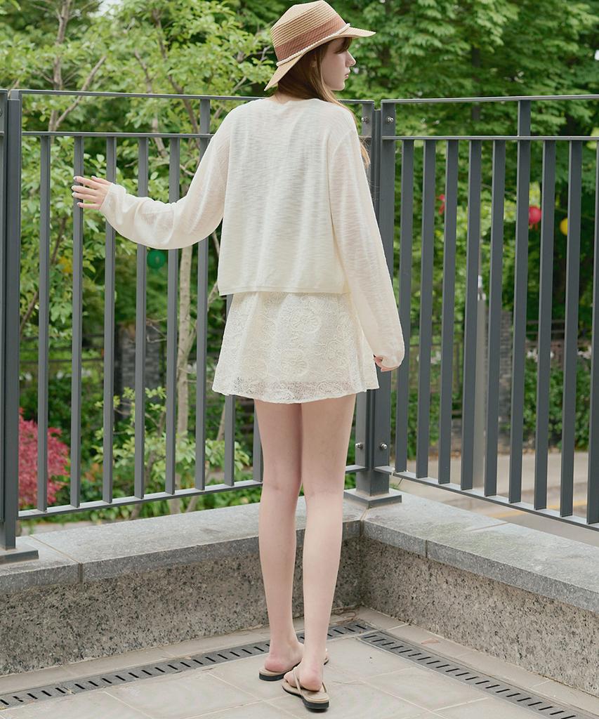 Lucida Veil Rose Lace Skirt_2 Colors