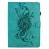 For Samsung Galaxy Tab A9 Case Mandala Imprinted Leather Tablet Cover with Card Slots