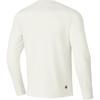 Skechers Solid Color Outdoor Casual Sports Crew Neck Pullover Long Sleeve T-Shirt Men Tops White P424M193-0074