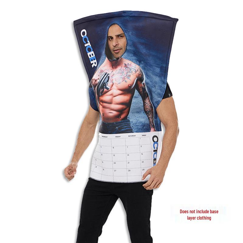 

Evil Funny Halloween Costume: Red/Green, Shark/Salted Fish Design for Men & Women