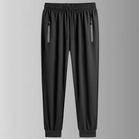 2Pcs/Set Men Autumn Winter Striped Print Casual Sport Tracksuit O-neck Long Sleeve Sweatshirt Tops Elastic Waist Drawstring Jogger Pants Set