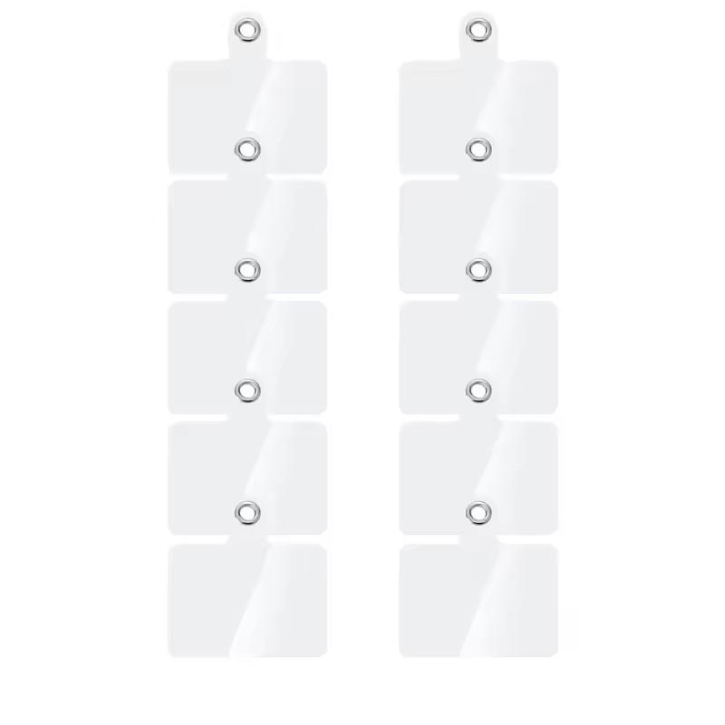 10/5/1PCS Universal Transparent Phone Anti-lost Lanyard Card TPU Tether Tab Loop Hole Hanging Strap Patches Cord Clip Gasket