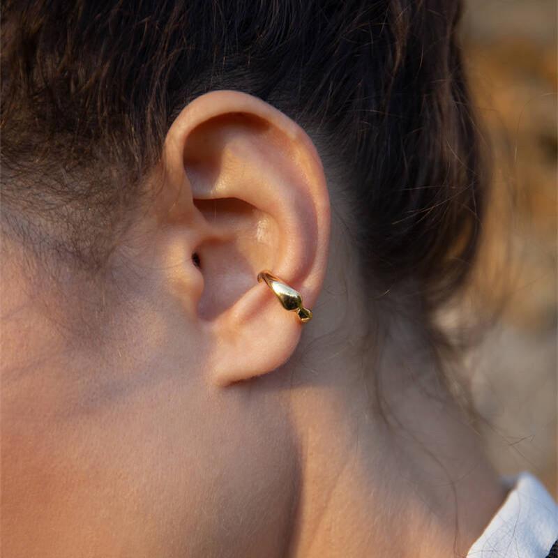 Wind Irregular Water Drop Design Ear Clips Tide Niche Design Advanced Sense Fashion Versatile Ear Clips