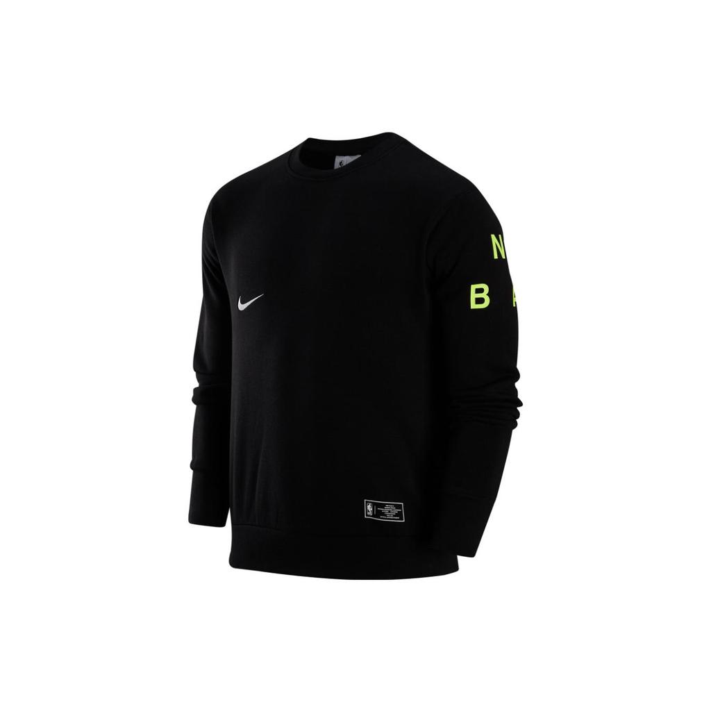 New Nike NBA TEAM 31 COURTSIDE Logo Sweatshirt Black DR9125-010