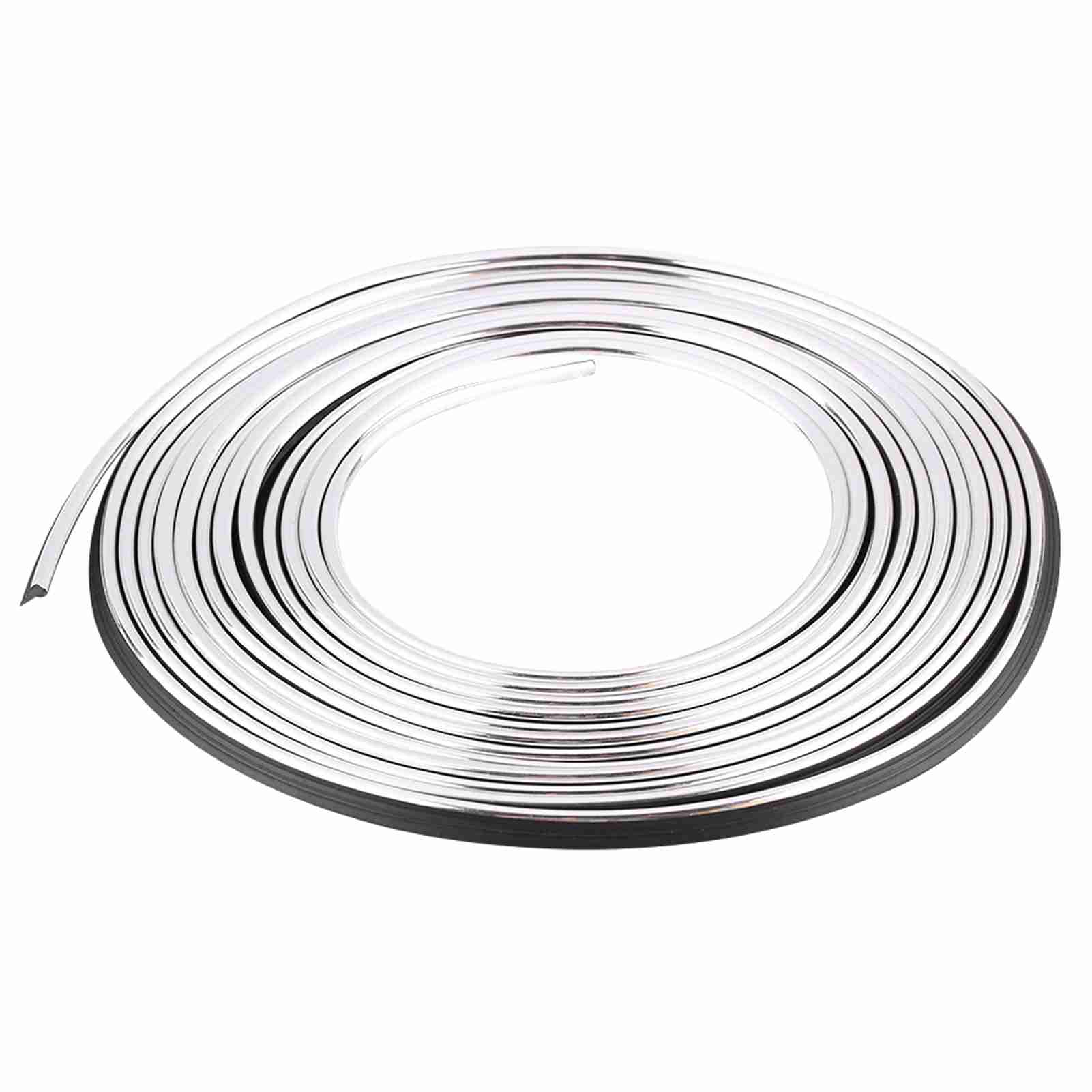 Auto Innenraum Zierleisten Tür Armaturenbrett Luftausströmer Lenkrad Flexible Dekorlinie Blau Electroplating silver white