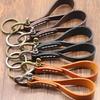 Universal Leather Car Fobbed Keychain Lanyard Metal Keyrings Leather Key Chain for Men Women