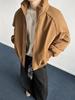 American-Style Waterproof Stand-Up Collar Coach Jacket - Cotton Winter Windbreaker for Couples