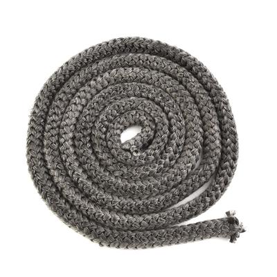 2M Cordes d'étanchéité pour poêles Cheminées à bois Cordon d'étanchéité en fibre de verre auto-adhésif Bande d'étanchéité noire Pour chauffage domestique
