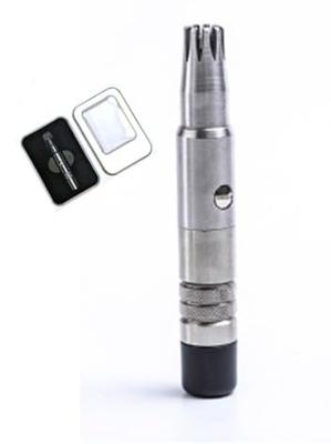 Rotary Nose Hair Trimmer for Stainless Steel Men, Manual, Battery-free, Durable, (black Tail)