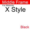 Middle Frame For Motorola Moto X2 X Force X Play X Style X Pro Droid Turbo 2 Middle Frame Housing Bezel Cover Parts