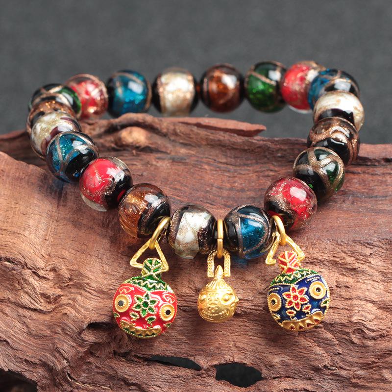 Pixiu Woven Bracelet & Necklace Set - Handmade Family of Three Jewelry