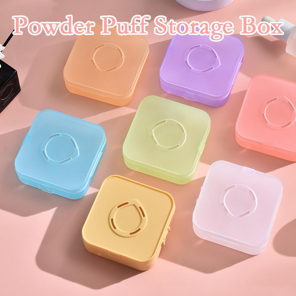 Přenosné úložné boxy na labutěnky Prodyšné pouzdro na make-up Velkoobchodní pouzdro Organizér Držák Puff Spong H6G0