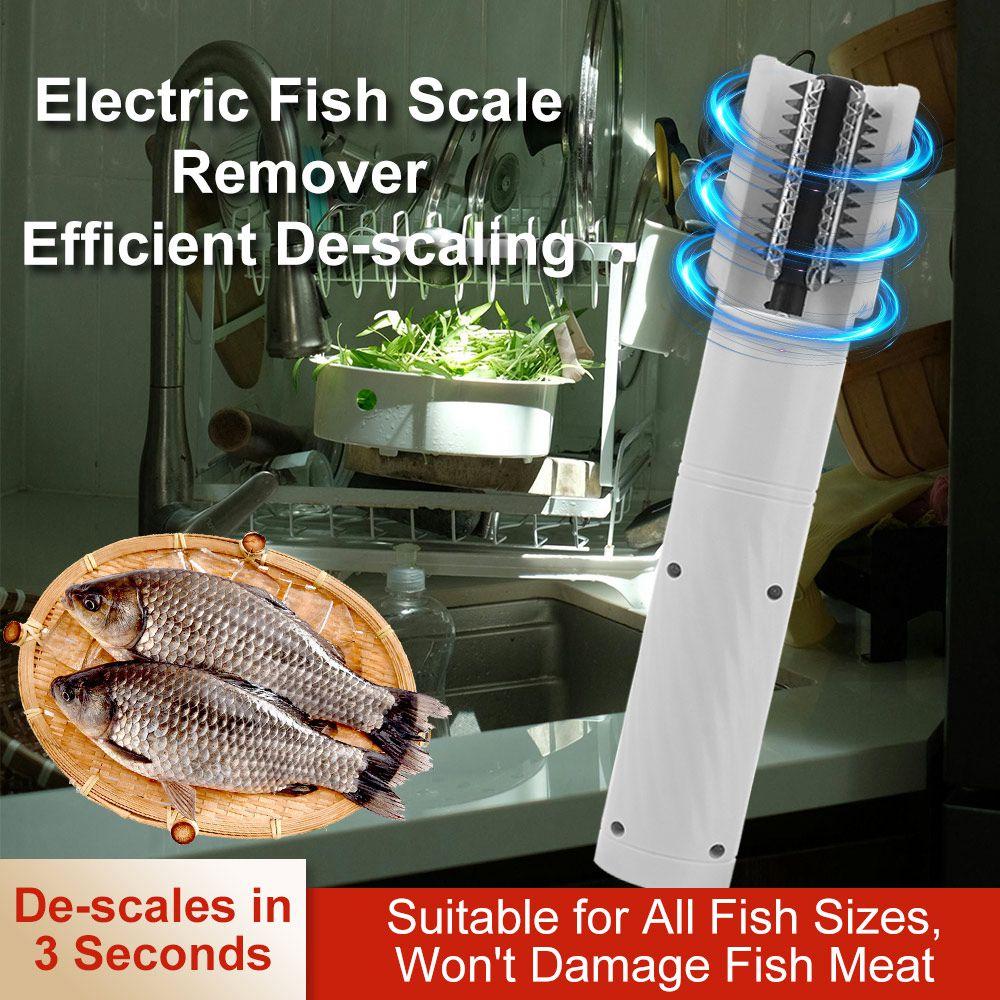 Portable Electric Fish Scaler Handheld Rotating Fish Scale Remover Seafood Processing
