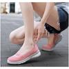 Herbstschuhe für Mütter mittleren Alters und ältere Mütter, Damen-Freizeitschuhe aus gewebtem Mesh-Stoff, Atmungsaktive Sportschuhe, Einschlupfschuhe für ältere Menschen
