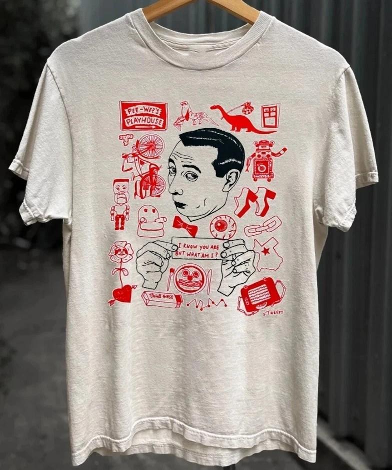 Pee Wee Herman I Know You Are But What Am I short sleeve sand shirt S5XL Unisex T-Shirt XXXL